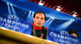 FBL-C1-ACMILAN-BARCELONA-PRESS CONFERENCE